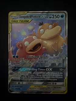 Pokemon TCG Slowpoke Psyduck GX Tag Team Card 35/236 Unified Minds Excellent-NM - Image 1