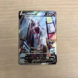 Mewtwo V (Alternate Full Art) 072/078 Pokemon GO Holo - Image 1