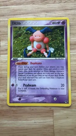 Pokemon TCG 2006 Ditto Mr. Mime 12/17 Pop Series Promo Nm/M - Image 1
