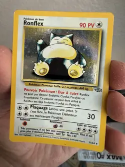 Ronflex / Snorlax French 11/64 Holo Jungle Pokemon Card TCG - 1999 MP - Image 1