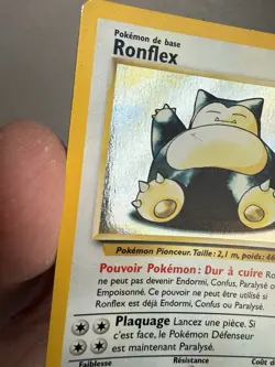 Ronflex / Snorlax French 11/64 Holo Jungle Pokemon Card TCG - 1999 MP - Image 5