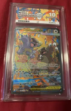 Pokemon TCG Mega Kangaskhan EX Card 182/132 Sir Mega Evolution ACE 10 Gem Mint - Image 1