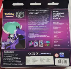 Pokemon Pokemon TCG: Shadow Rider Calyrex VMAX League Battle Deck Cards NEW - Image 2