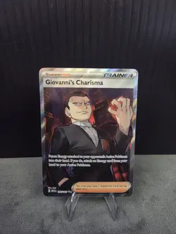 Giovanni's Charisma 197/165 Full Art Ultra Rare Pokemon TCG Scarlet & Violet 151 - Image 1