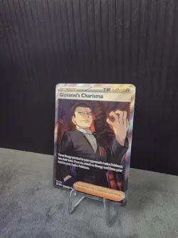Giovanni's Charisma 197/165 Full Art Ultra Rare Pokemon TCG Scarlet & Violet 151 - Image 2
