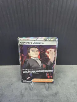Giovanni's Charisma 197/165 Full Art Ultra Rare Pokemon TCG Scarlet & Violet 151 - Image 4
