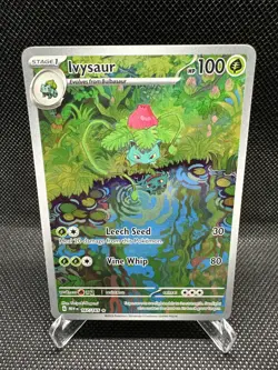 Pokemon TCG Ivysaur Holo Illustration Rare Card 167/165 Scarlet & Violet 151 - Image 1