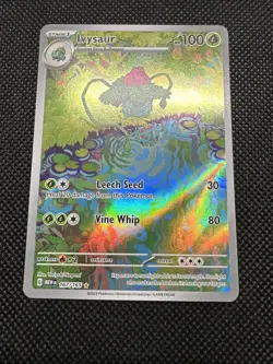 Pokemon TCG Ivysaur Holo Illustration Rare Card 167/165 Scarlet & Violet 151 - Image 3