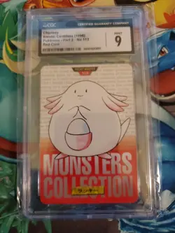 Chansey Carddass 1996 Bandai Japanese Pokemon Pocket Monsters CGC 9 - Image 1
