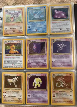 Pokemon Fossil 100% Complete Vintage Set 62/62 LP - Excellent Condition! - Image 1