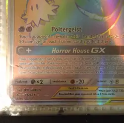 Pokemon Gengar & Mimikyu GX Tag Team Holo 186/181 English 2019 Pokemon GX Card - Image 2