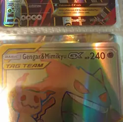 Pokemon Gengar & Mimikyu GX Tag Team Holo 186/181 English 2019 Pokemon GX Card - Image 3