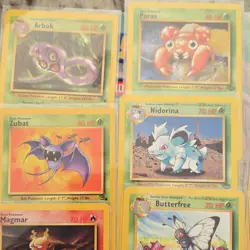 ✨ Old Vintage Pokemon 54+ card lot , base, jungle, fossil base set2 ✨ no dupes - Image 3