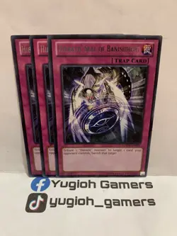Yugioh Hieratic Seal Of Banishment X3 GAOV-EN071 Rare Played - Image 1
