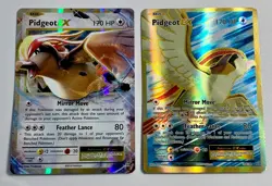 (2) POKEMON XY EVOLUTIONS PIDGEOT EX 104/108 FULL ART & 64/108 PIDGEOT EX - Image 1