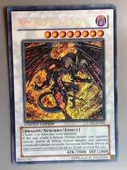 yugioh Red Dragon Archfiend CT05-EN002 Limited Edition Secret Rare Near Mint - Image 1