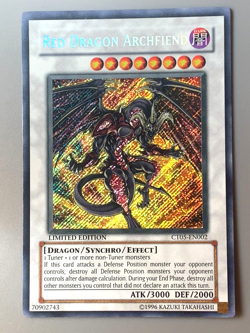 yugioh Red Dragon Archfiend CT05-EN002 Limited Edition Secret Rare Near Mint - Image 2