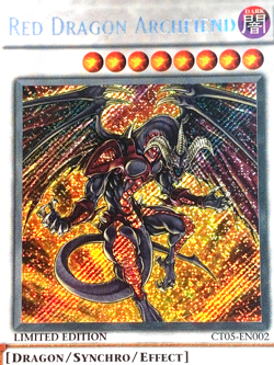 yugioh Red Dragon Archfiend CT05-EN002 Limited Edition Secret Rare Near Mint - Image 3