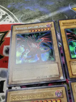 Yu-Gi-Oh! 4x Rotaugiger B. Drache/Red-Eyes B. Dragon PCJ BNZ DB1 Ultra Secret - Image 3