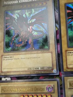 Yu-Gi-Oh! 4x Rotaugiger B. Drache/Red-Eyes B. Dragon PCJ BNZ DB1 Ultra Secret - Image 4