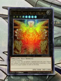 Yugioh Hieratic Sun Dragon Overlord of Heliopolis GFTP-EN052 Ultra Rare 1st NM - Image 1