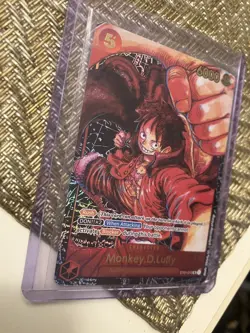 Monkey.D.Luffy (op05) SR Alt Art ST01-012 Awakening of the New Era Foil Oda Gold - Image 1