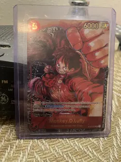 Monkey.D.Luffy (op05) SR Alt Art ST01-012 Awakening of the New Era Foil Oda Gold - Image 2