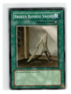 Yu-Gi-Oh! Broken Bamboo Sword Common TAEV-EN062 Moderately Played 1st Edition - Image 1