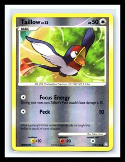 💥 Pokemon Card 2008 Legends Awakened - Taillow 124/146 Reverse Holo - Image 1