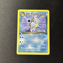 1999 Pokemon Team Rocket Dark Blastoise 1st Edition 20/82 WOTC LP Lightly Played - Image 1