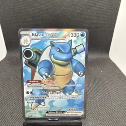 Pokemon Blastoise ex 184/165 Ultra Rare Full Art – Scarlet & Violet 151 Holo - Image 1