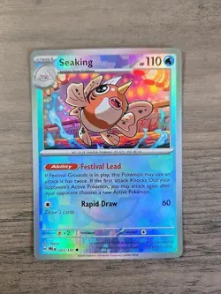 Pokemon TCG Seaking Pokeball Reverse Holo 021/131 Prismatic Evolutions NM - Image 1