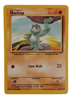 Machop 52/102 Base Set Unlimited 1999 WOTC Pokemon LP - Image 1