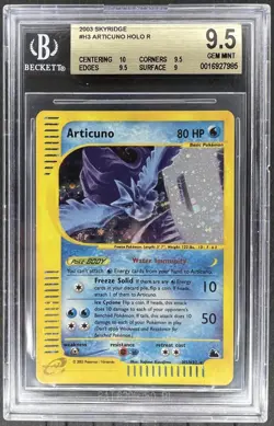 Pokemon Articuno #H3 Skyridge Holo BGS 9.5 Gem Mint - Image 1