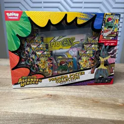Pokemon TCG Ascended Heroes Premium Poster Collection Mega Lucario EX IN HAND - Image 1