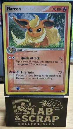 Flareon 2006 Vintage 2/17 Holo Foil POP Series 3 English Pokemon Rare - Image 1