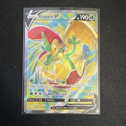 Pokemon Flapple V 143/163 Battle Styles Ultra Rare Full Art Holo Basic 190 HP - Image 1