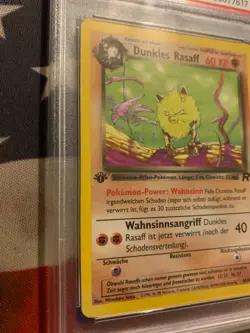 PSA Pokemon ROCKET, 2000, Dunkles Rasaff #43- German, 1st EDITION SEE PICS - Image 5