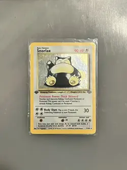 Pokemon Snorlax Jungle Holo 1st Edition 11/64 Rare 1999 mint center for grading - Image 2
