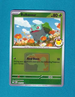Bulbasaur Pokemon Day 2026 Stamped Play! League Promo 001/132 Mega Evolution Mas - Image 1