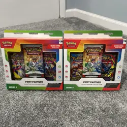 Pokemon TCG First Partner Illustration Collection Box Series 1 (Lot of 2) - New - Image 1