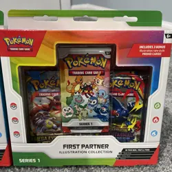 Pokemon TCG First Partner Illustration Collection Box Series 1 (Lot of 2) - New - Image 3