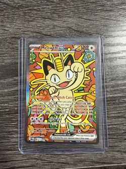Pokemon Mega Evolution Perfect Order Meowth Ex Special Illustration Rare 121/088 - Image 1