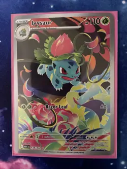 NM+ Ivysaur Illustration Rare IR AR 134/132 Mega Evolution Pokemon TCG English - Image 1