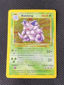 Pokemon Vintage Holo Nidoking Base Set 11/102 Wizards Of The Coast 1999 Tcg - Image 1