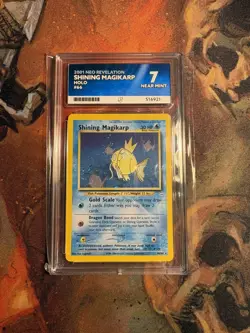 Pokemon TCG Shining Magikarp Neo Revelation 66/64 Holo Unlimited Holo Rare Ace 7 - Image 1