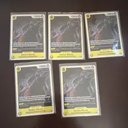 Bandai One Piece Gecko Moria Character Cards OP14-104 Lot English 5 - Image 1