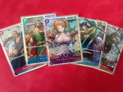One Piece TCG - Japanese Lot - 5 SR + 200 C/U !! NM!! - Image 1