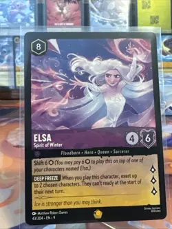 Elsa - Spirit of Winter (43/204) Non Foil NM - Disney Lorcana Fabled - Image 1