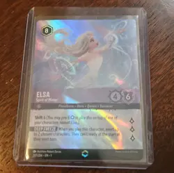 2023 Disney Lorcana Elsa Spirit of Winter Enchanted EN1 207/204 - Image 1